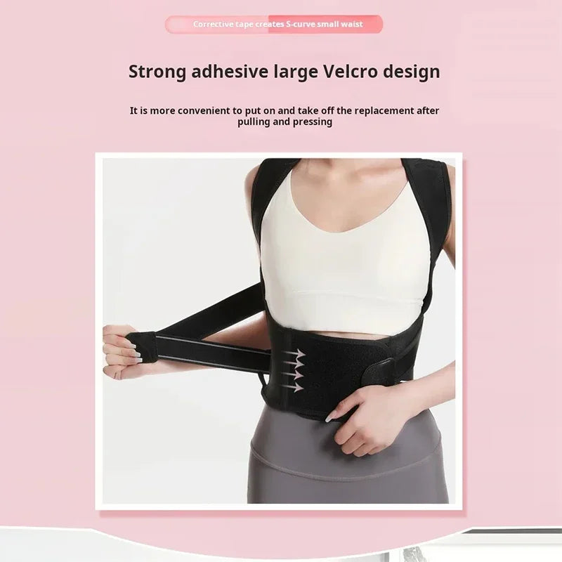 Corrective Band Adult Invisible Hunchback Correction Strap Men's Women's Back Support Open Shoulder Chest Straightening Straps