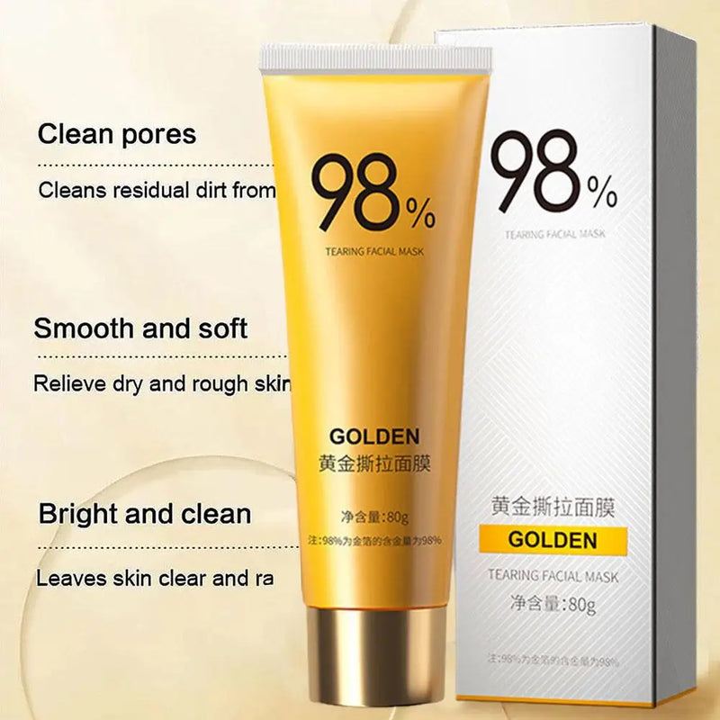 24K Gold Peel-Off Mask Collagen Anti Aging Wrinkle Lifting Firming Moisturises Deep Cleansing Fine Lines Mask For All Skin