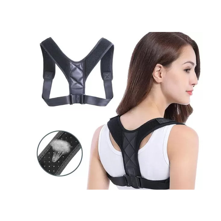 Reinforced Belt Lumbar Column Posture Corrector Vest  Adjustable Back Support Strap Shoulder Spine Brace Neck Stretcher Trainer